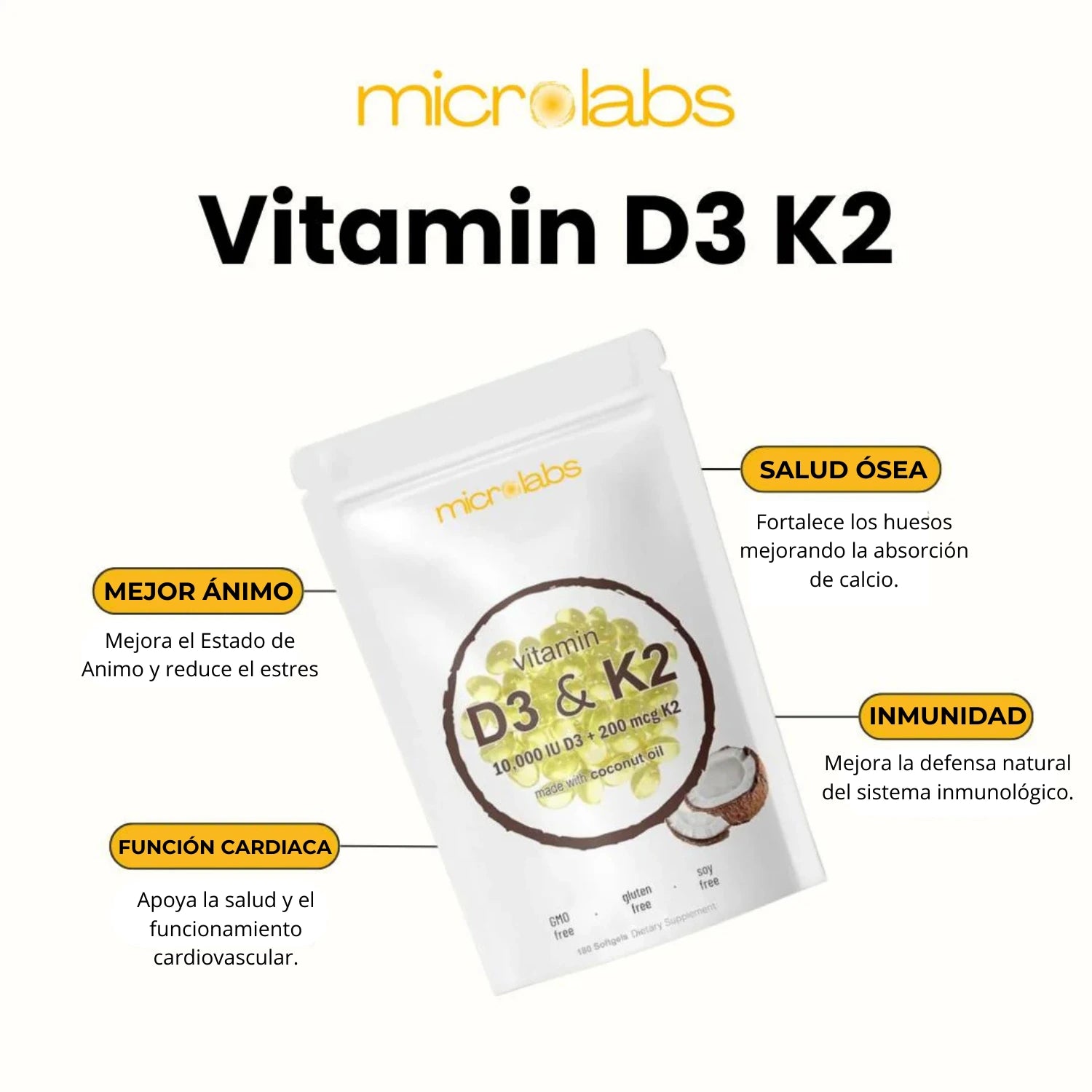 Alta - Potencia Vitamina D3 & K2