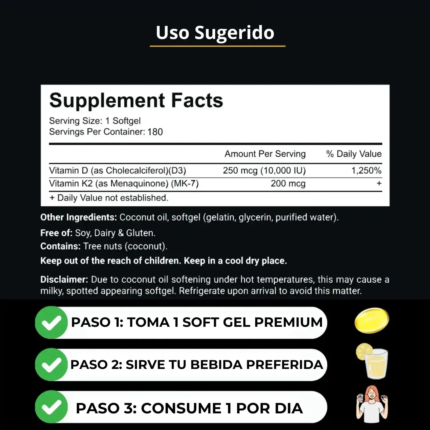 Alta - Potencia Vitamina D3 & K2